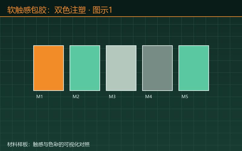 软触感包胶：双色注塑与软图示1